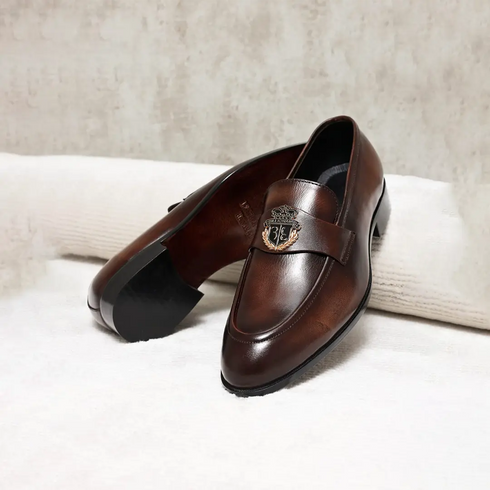 REGAL – Brown Leather Loafers | Premium Men’s Formal Shoes